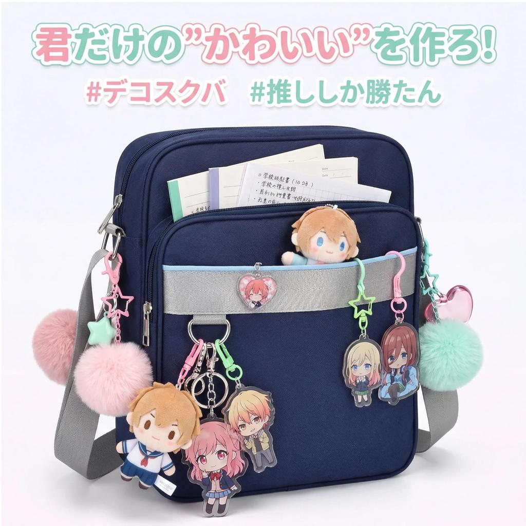 SCHOOL HERO School Bag (Perfect for Commuting to School Stylish and Durable Nylon Bag for A4 Size) Compact Sub-Bag, Shoulder Bag, Boston Bag for