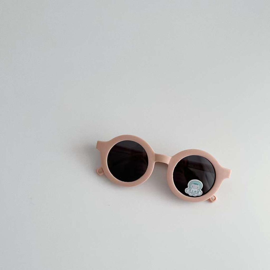 2024 New Arrival Cute Round 0-3 Years Old Polarized UV400 Flexible Silicone Baby Sunglasses
