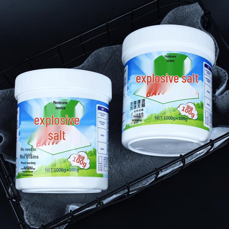 Explosion Salt Laundry Stain & Yellowing Remover: Whitening & Color-Safe Detergent for Infants & Toddlers