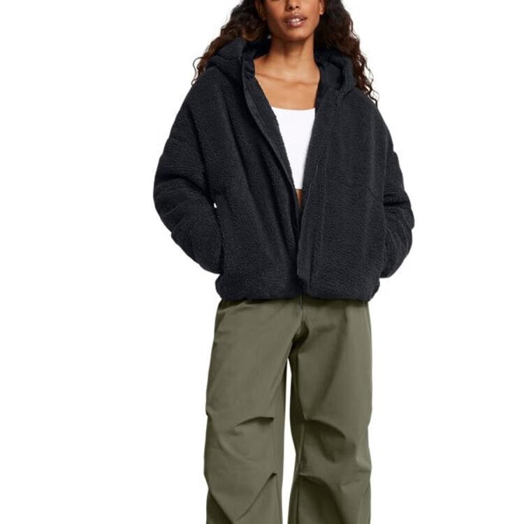 Women's Coat Under Armour Mission UA Velvet feel Coat Women's Black