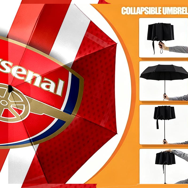 Football team.C Print Umbrella Automatic Opening/ Closing - Portable Foldable Design - Daily Use for Travel/Outdoor - Gift for Birthday