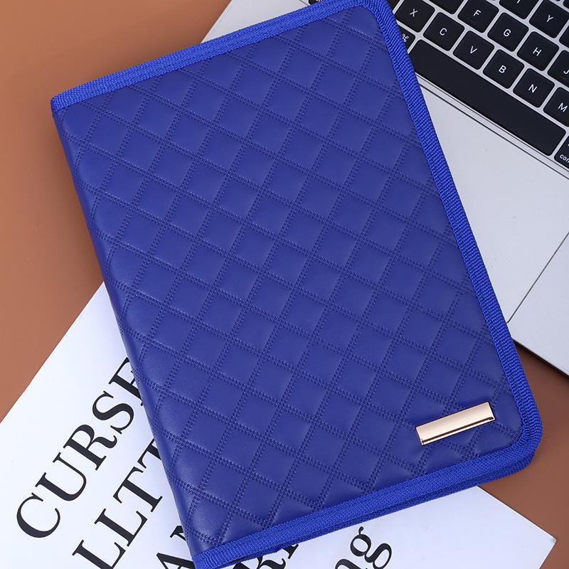 Customizable Multifunction Cross-border Notebook with Zipper Bag, Strap, Calculator, & Replaceable Pages