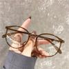 New Retro Oval Frame Myopia Glasses Fashion Minus Glasses Frame With Degree Round Women 060