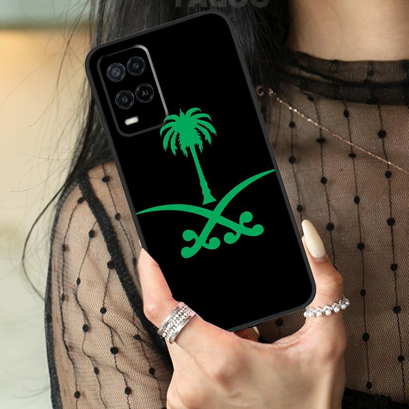 Kingdom of Saudi Arabia Flag Case For Oppo A78 A98 A18 A38 A58 A60 A80 A40 A96 A76 A16 A94 A74 A54 A15 A17 A57 A77 A5 Pro