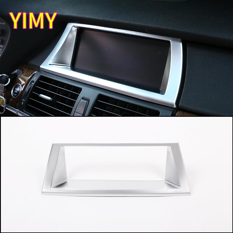 For BMW X5 X6 E70 E71 2008-2013 ABS Plastic Car Styling Gear Shift Central Control Panel Air Vent Outlet Cover Interior