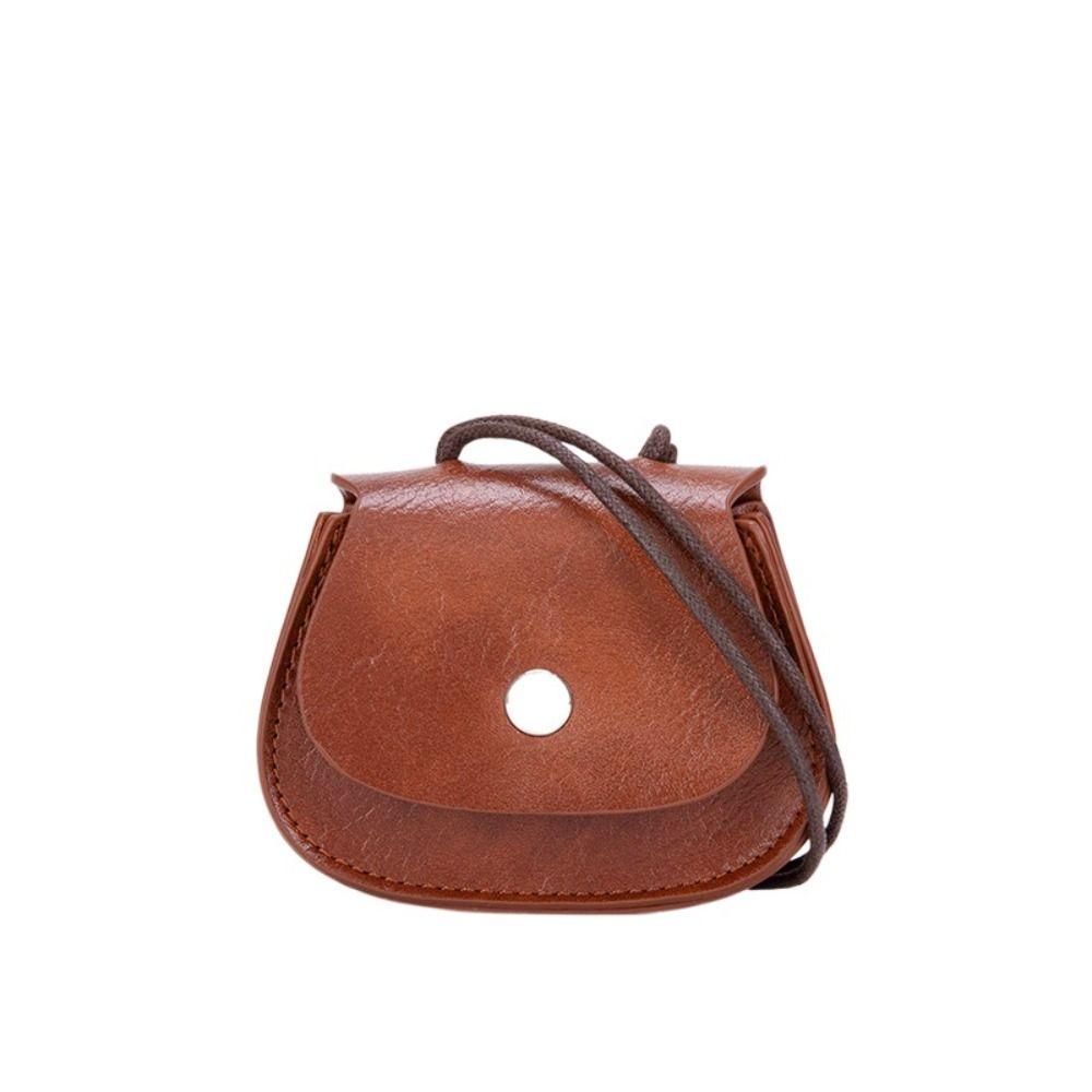 

Small Bag Pu Leather Coin Purse Shoulder Bag Lipstick Bag Fashion Crossbody Bag Gift коричневый
