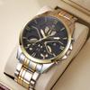 New Domineering Business Men'S Hollowed-Out Imitation Mechanical Waterproof Men'S Fashion Light Luxury Quartz Wrist Watch