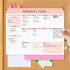 B5 English Weekly Planner: Coil Notebook for Time Tracking, Life Logging, and Meal Management