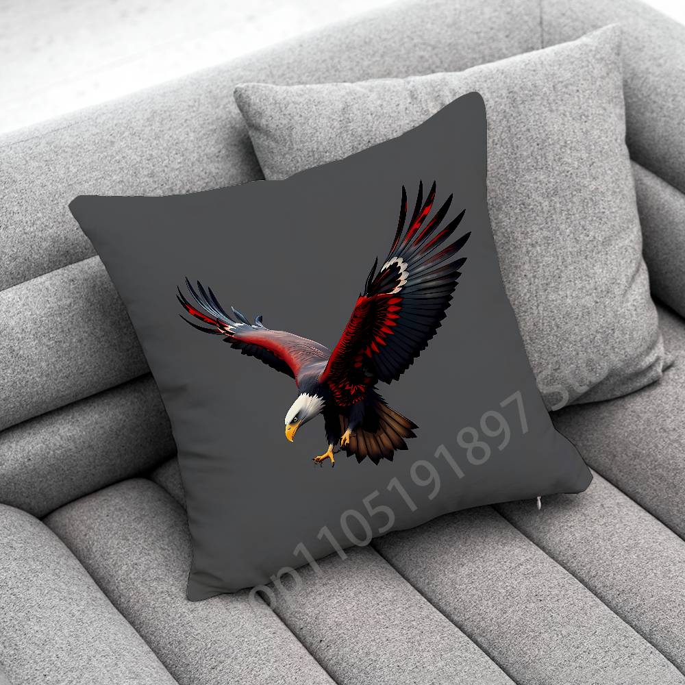 Federa per Cuscino Decorativo con Aquila Falco Uccello per Cuscini Quadrati da 50cm 40cm 55cm 45cm 30cm Copricuscino per Camera da Letto