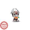 New 925 Silver Olaf Minnie Cartoon Pendant Bead Charm for DIY Original European Bracelet Fashion Jewelry Gifts