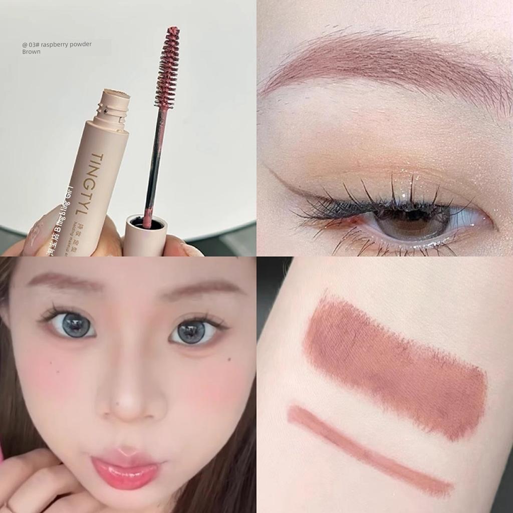Platinum Light Color Eyebrow Cream Female Pink Wild Eyebrow Hair-Styling Dyed Eyebrow Pencil Two-in-One Waterproof Long Lasting Fadeless