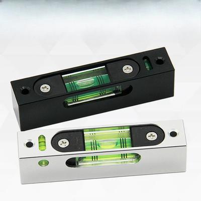 Streifenlibelle mit magnetischer Horizontallibelle, Drei-Fenster-Beobachtung von Horizontallibelle, Rahmenlibelle, Längslibelle