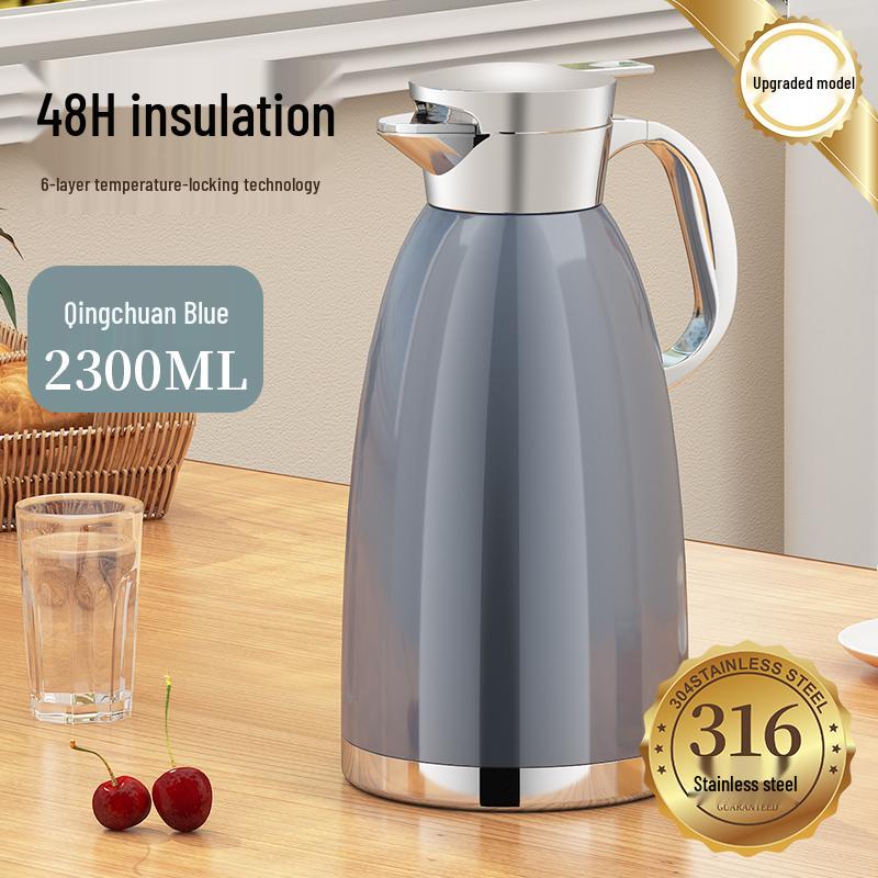 Stainless Steel Insulated Water Kettle - Large Capacity 316 Thermos Pot for Stewing Tea and Keeping Water Warm