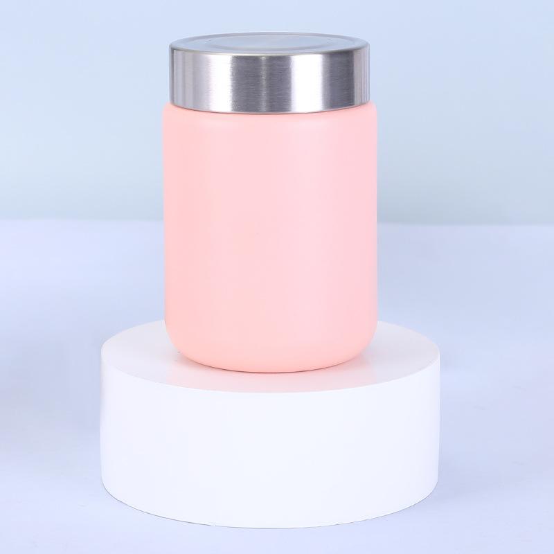 200ml Mini 304 Stainless Steel Insulated Food Jar, Matte Color Vacuum Flask for Lunch & Soup