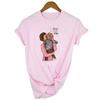 Super Mama Mom Of Girls Mommys Girl T Shirt Women Mothers Love Mom Life White Pink
