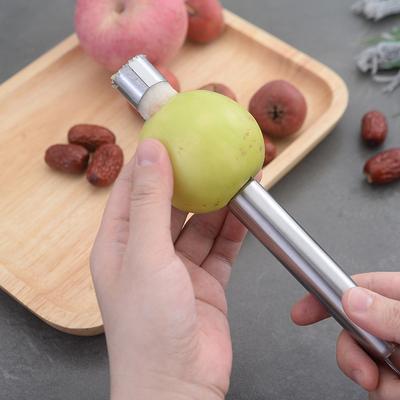 Stainless Steel Fruit Core Remover Apple Jujube Seed Extractor Home Kitchen Pulp Separator Tool