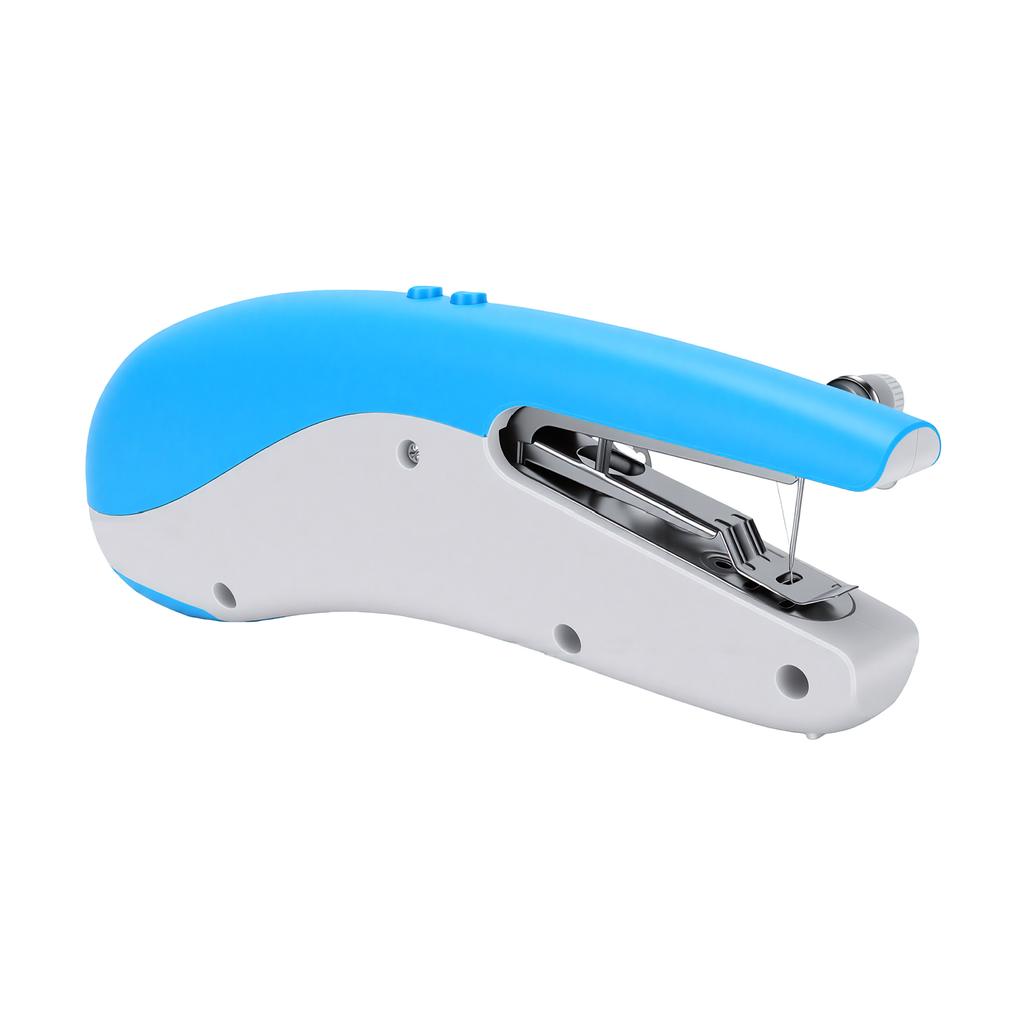 Portable Handheld Sewing Machine Mini Sewing Tool with 2 Speeds Control Dual Power Supply Built in Work Light for