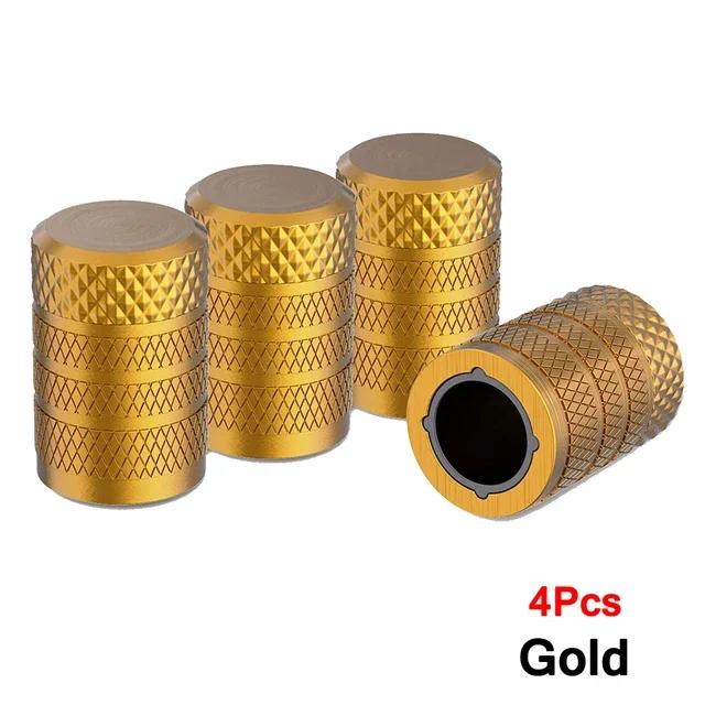 AUTCOAT 4/8Pcs Tire Valve Stem Caps, Aluminum Tire Valve Cap, Universal Stem Covers for Cars Trucks Motorcycles SUVs and Bikes