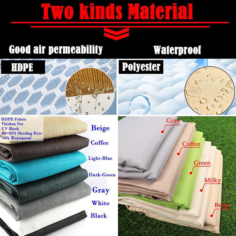 Width 2.5m~3m Outdoor Retractable Sun Shade Sail UV Block Sun Shade Net Patio Pergola Telescopic Wave Shading Canopy with Parts