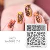 kads Nail Art Stamping Plates 63 Designs Nature Series Nail Template Stencil Plates for Nail Salon