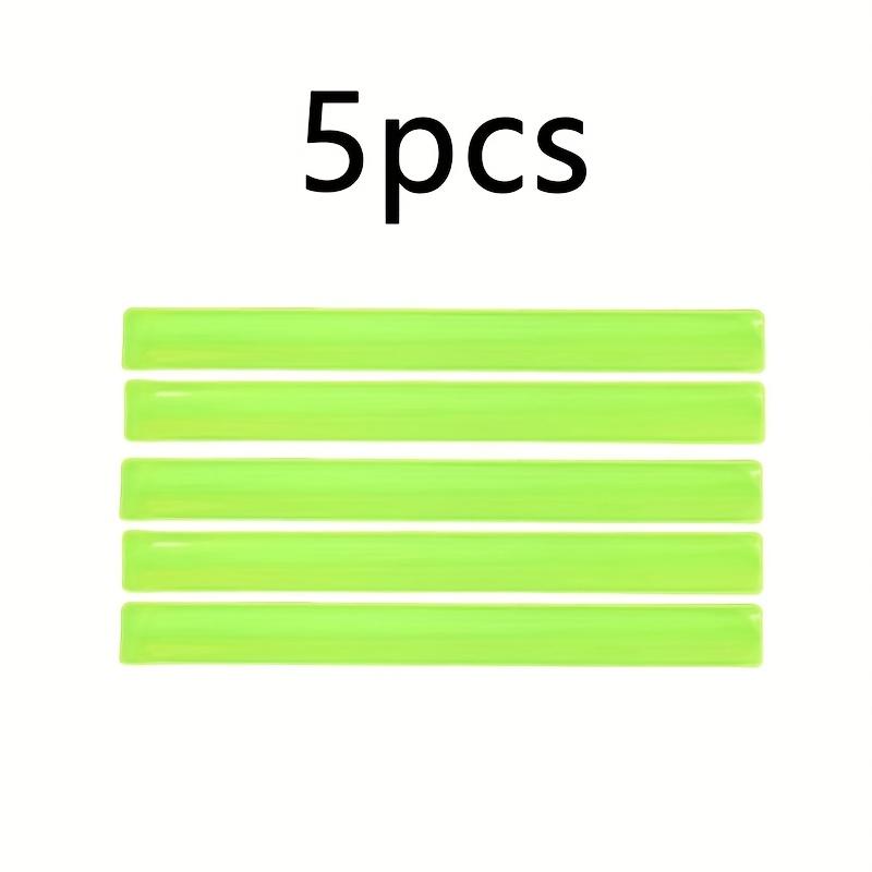 

5pcs Bicycle Handlebar Ankle Strap Safety Reflector System - PVC Bike Accessory with Reflective for night riding, Compatible