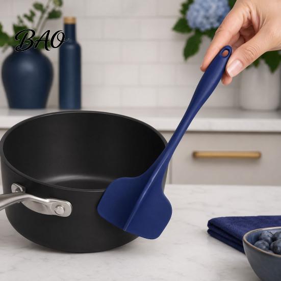 Labor-saving Kitchen Tool Silicone Quad Meat Chopper with 4 Blade, Non-stick Long Handle Smasher, Heat Resistant Ground Beef Tool, Essentials