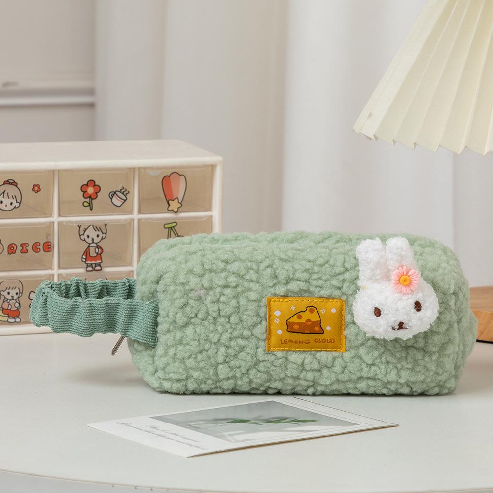 Japanese Style Large Capacity Pencil Case for Girls - Simple & Cute Stationery Bag