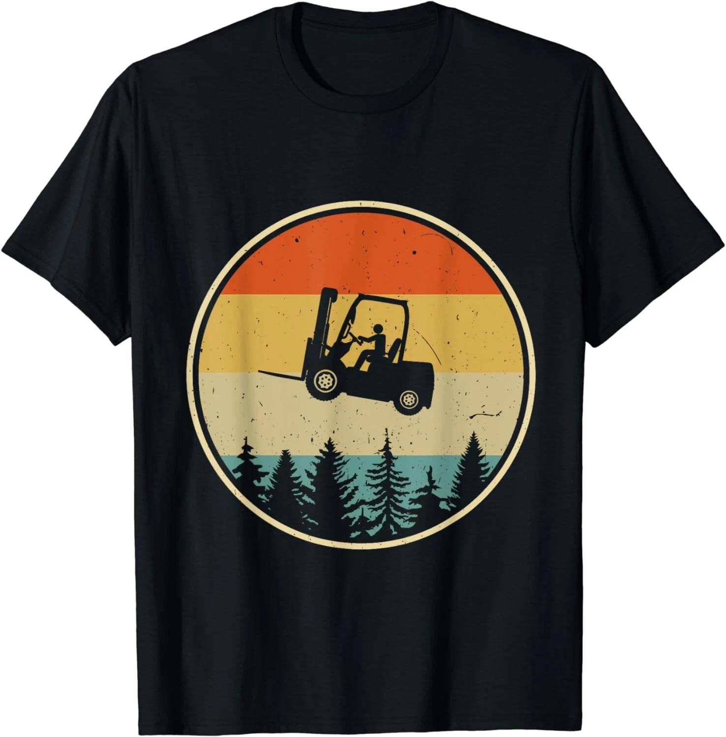 vintage Forklift Certified Forklift Operator Lift Truck Gift Unisex T-Shirt L