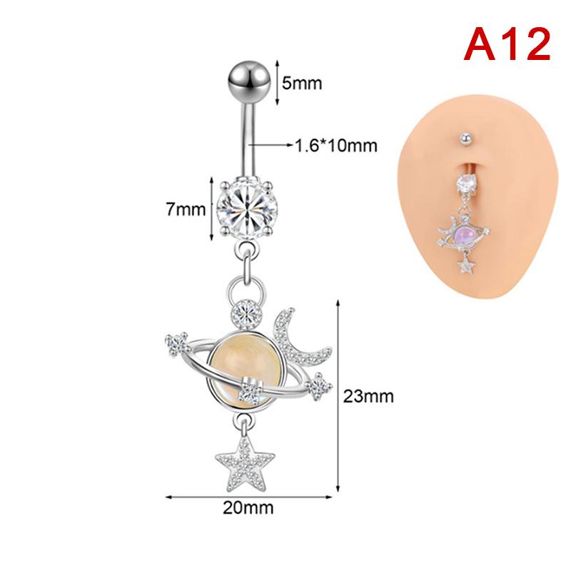 

Розовое кулонное кольцо для пупка для женщин из нержавеющей стали, украшение для пирсинга пупка, кольцо для живота в виде кролика, сердца, медведя, бабочки
