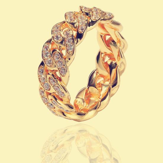 Vridt Ring Kreativ Kubisk Smykker Ring Finger Zirkonia Ring for Gave