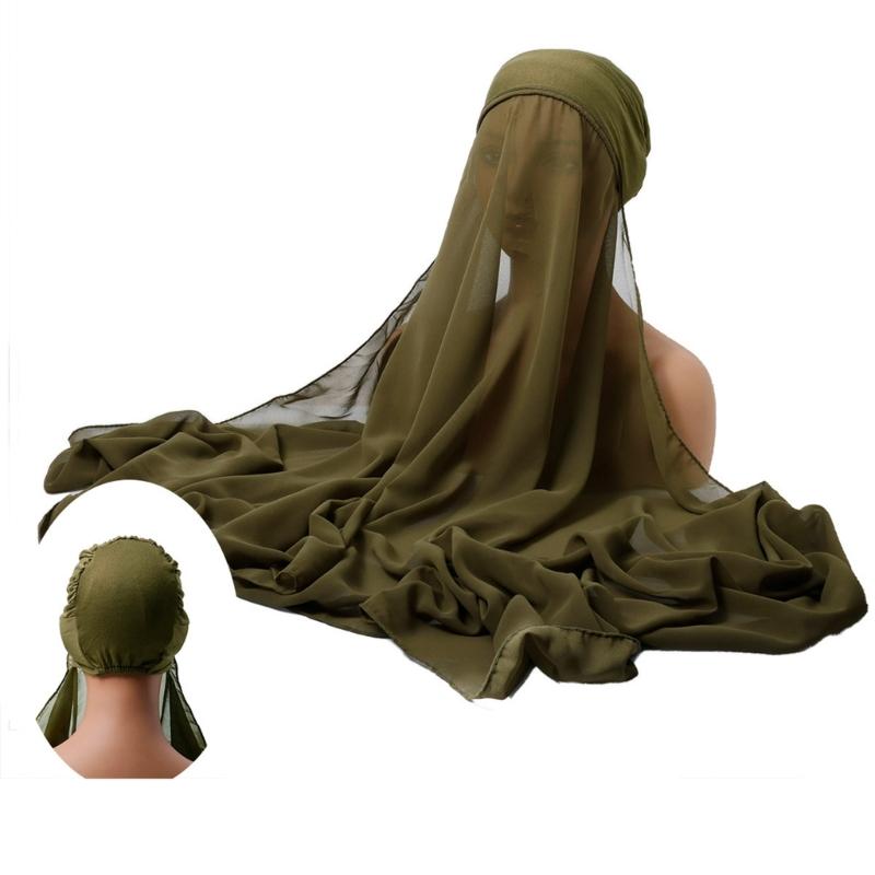 Elegant Draping Chiffon Scarf For Women Head Scarf Wrap With Natural Fall Enhances Style In Prom And Casual Event