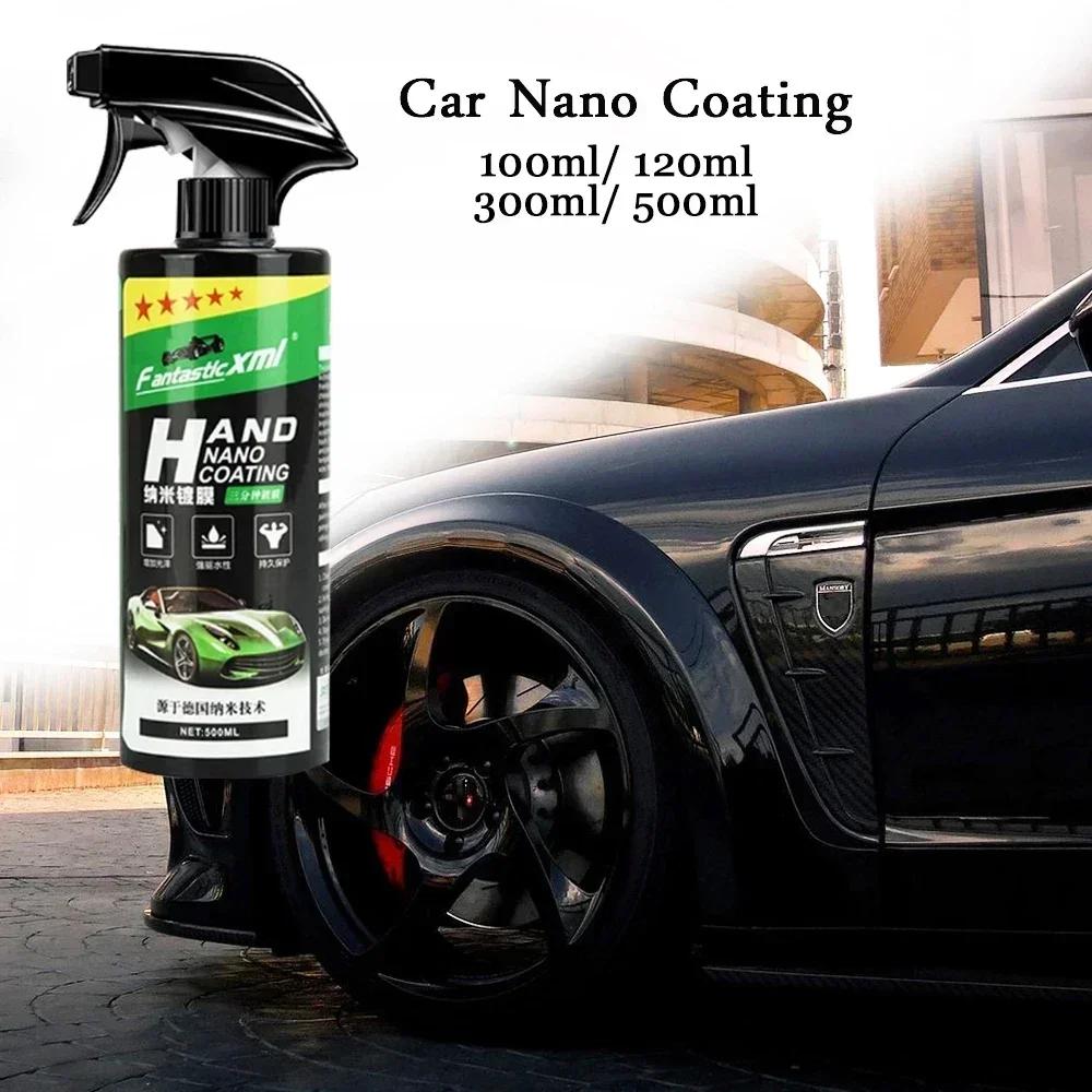 Nano keramický nátěr na auto 100ml-500ml, produkty pro detailing automobilů, tekutý sprej, lešticí voskový film, sada na péči o lak, ochranný nátěr, příslušenství