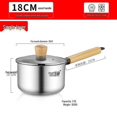 Thickened 304 Stainless Steel Milk Pot