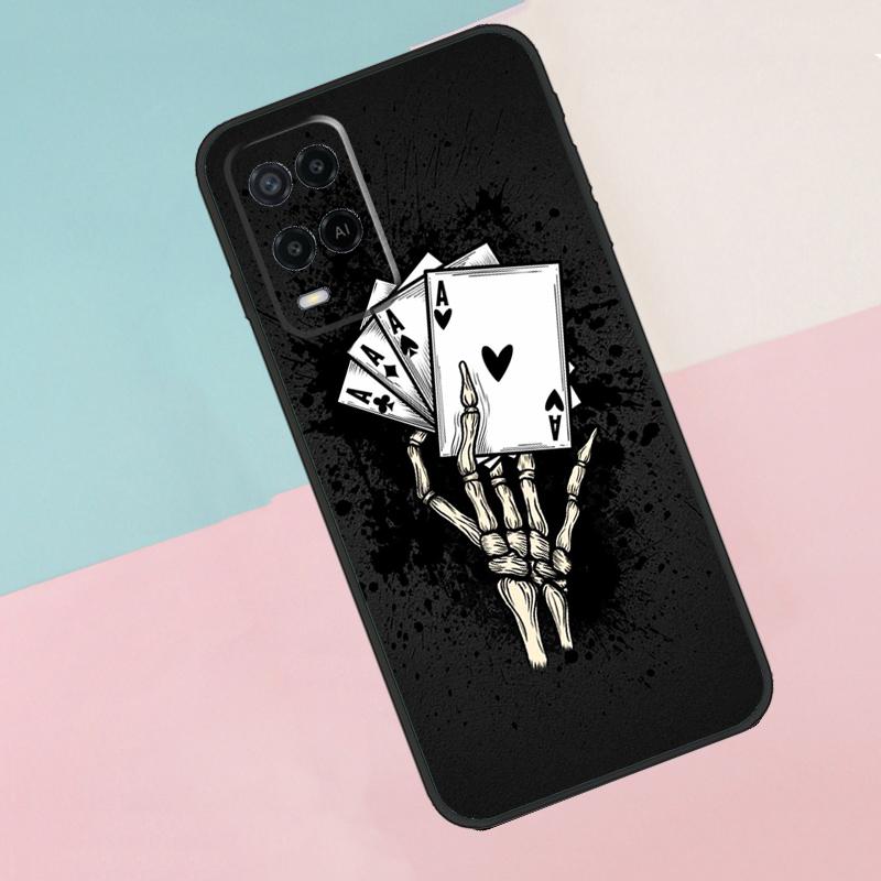 Poker Playing Card For Oppo A40 A60 A80 A18 A38 A58 A78 A98 A79 A16 A76 A96 A15 A74 A94 A54 A77 A17 Phone Case