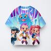 Cute Cartoon Saja Boys T-shirts Kpop Demon Hunters T Shirt Kids Boy Girl Summer Short Sleeve Round Neck Tops Children's Clothing