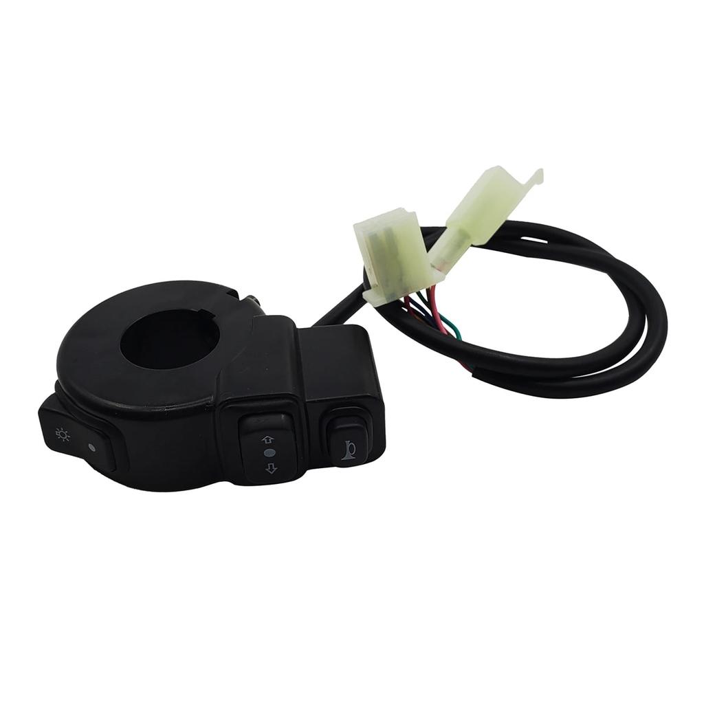 3 in 1 Motorradschalter, Elektro-Fahrrad, Roller, ATV, Quad, Licht, Blinker, Hupe, Ein-/Aus-Taste für 22 mm Durchmesser, Lenker, Motorrad