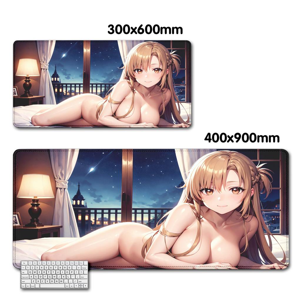 Anime Sword Art Online sao Yuuki Asuna Mauspade Gaming Groß Neu HD XXL Mauspade Natürlicher Gummi Teppich Büro Rutschfestes Mauspade