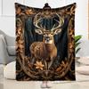 Deer Blanket Ultra-Soft Perfect for Chair Couch Sofa Four Seasons Universal Modern Style Gifts For Family Or Friends