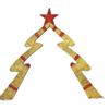 Golden Arch Christmas Manger Set: Illuminated Ornaments for Holiday Displays and Outdoor Decorations.