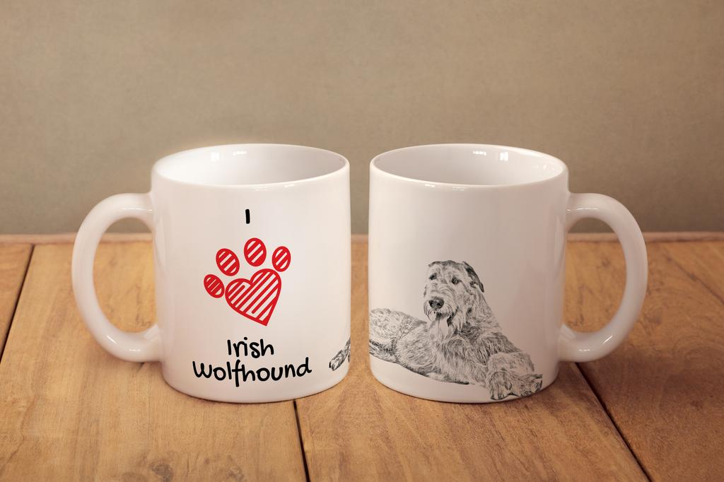 Irish Wolfhound - Cup with a Dog, Cute Cup with Graphics, a Gift with Your Photo from the Art-Dog Brand