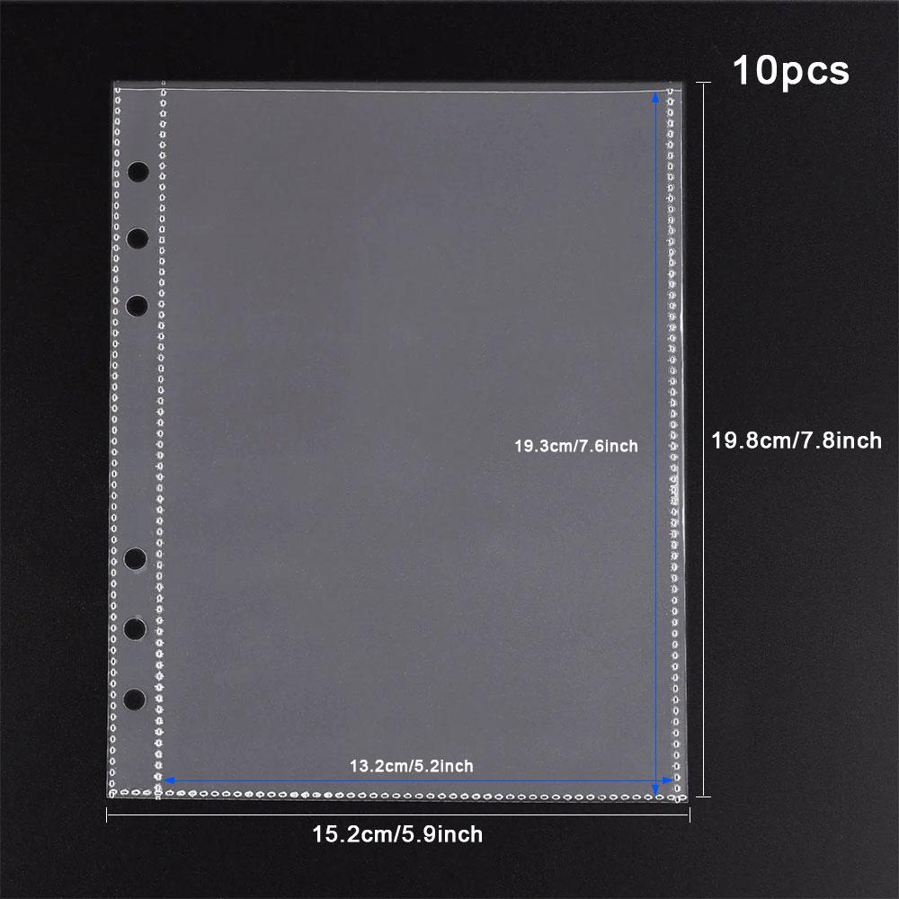 A5 Clear Album Binder Photocards Holder Storage Collesction Sheet Book & Photo Organizer Journal Diary Planner School Stationery