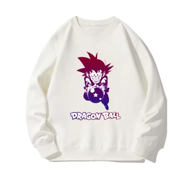 

Толстовка с круглым вырезом Dragon Ball, Модал-полиамид с флисовой подкладкой, Для холодной погоды XXL чёрный