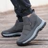 New Warm Plush Men's Snow Boots High Top Men's Boots Non-Slip Outdoor Winter Boots Waterproof Men's Ankle Boots Winter Sneakers