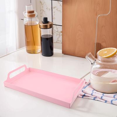 Für Badezimmer Eisenkunst Tablett Rechteckiges Eisen Tablett für Küchen für Büros Grün Vielseitiges Tablett Dekorationstablett