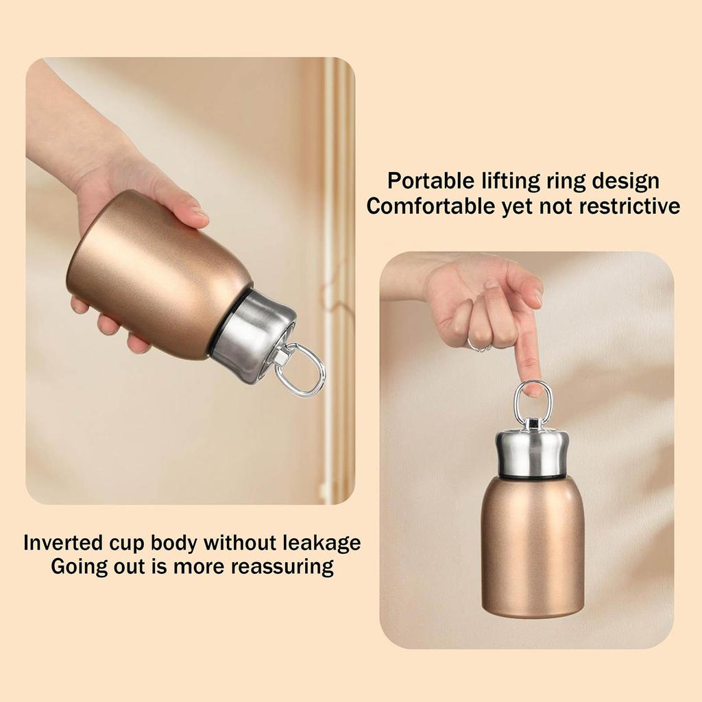 Frosted Puffy Pot Belly Cup 304 Stainless Steel Male And Female Students Vacuum Vacuum Cup Gift Pocket Cup 10.5 Oz