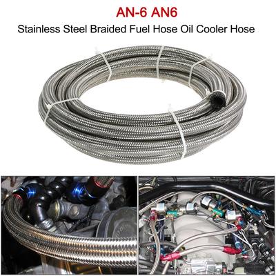 AN-6 AN6 Stainless Steel Braided Fuel Hose Oil Cooler Hose 3M
