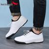 Red Dragonfly Men's Waterproof Leather Commuter Sneakers - 2026 Spring Casual Non-slip Travel Shoes