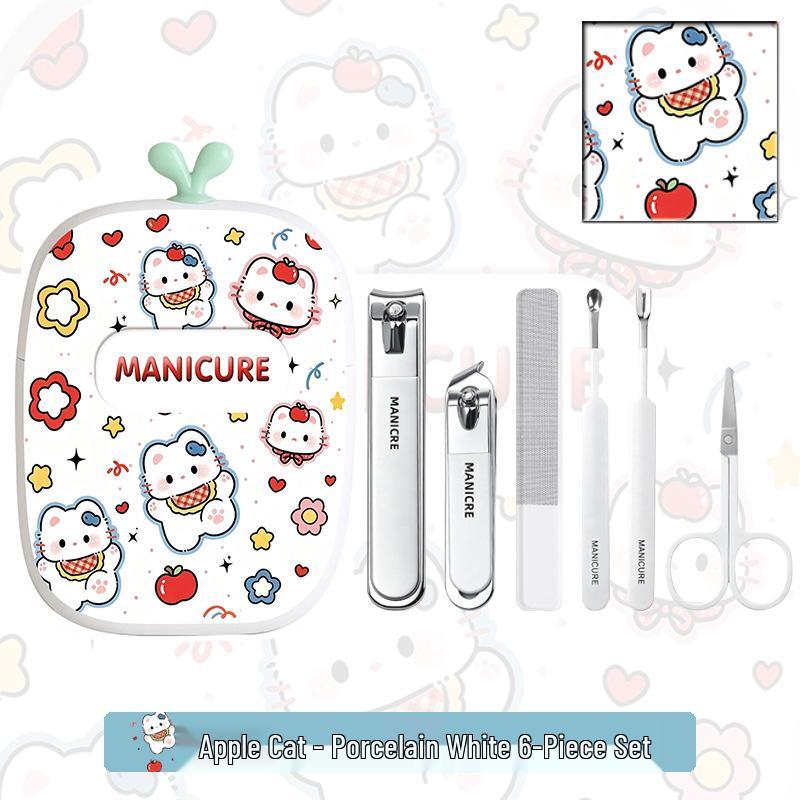 Stainless Steel Manicure Nail Clipper Set - Complete Grooming Tools Kit