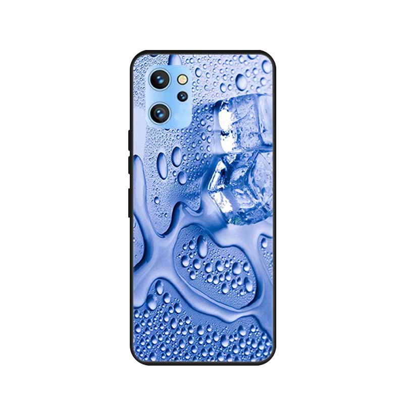 Etui do telefonu Umidigi A13 Pro 2022 Kwiaty Czarny Silikonowy Tylny Pokrowiec Miękki Pokrowiec TPU Do Umidigi A13S Etui A 13 S Coque Funda Torba
