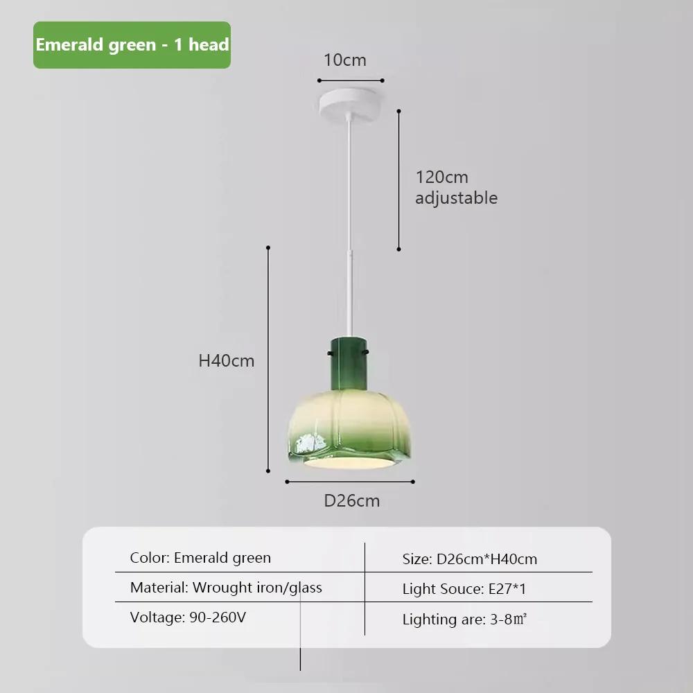 

Светодиодный средневековый подвесной светильник, стеклянные подвесные лампы для потолка, спальни, столовой, гостиной, бытовой техники, внутреннего декора, светильника Three light sources